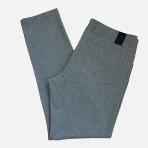 Alberto Men's Stone Modern Fit Ceramica Gray Pants Size 40x36
